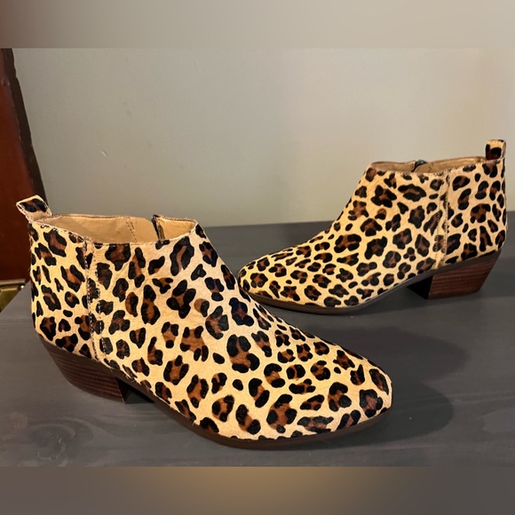 J Crew Sawyer Calf Hair Ankle Booties NEW - Picture 2 of 7